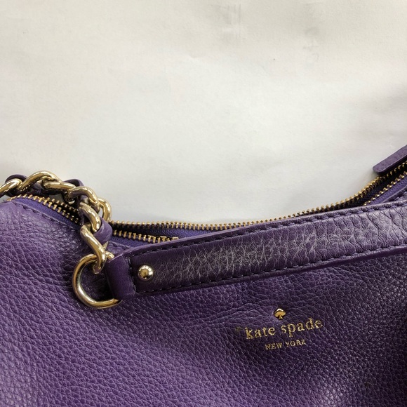 Kate Spade; large, genuine, soft, pebbled leather shoulder bag. - Picture 5 of 5